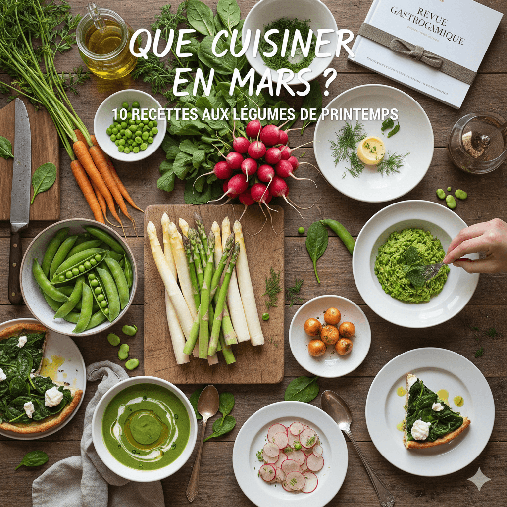 Que cuisiner en mars ? 10 recettes avec les légumes du printemps