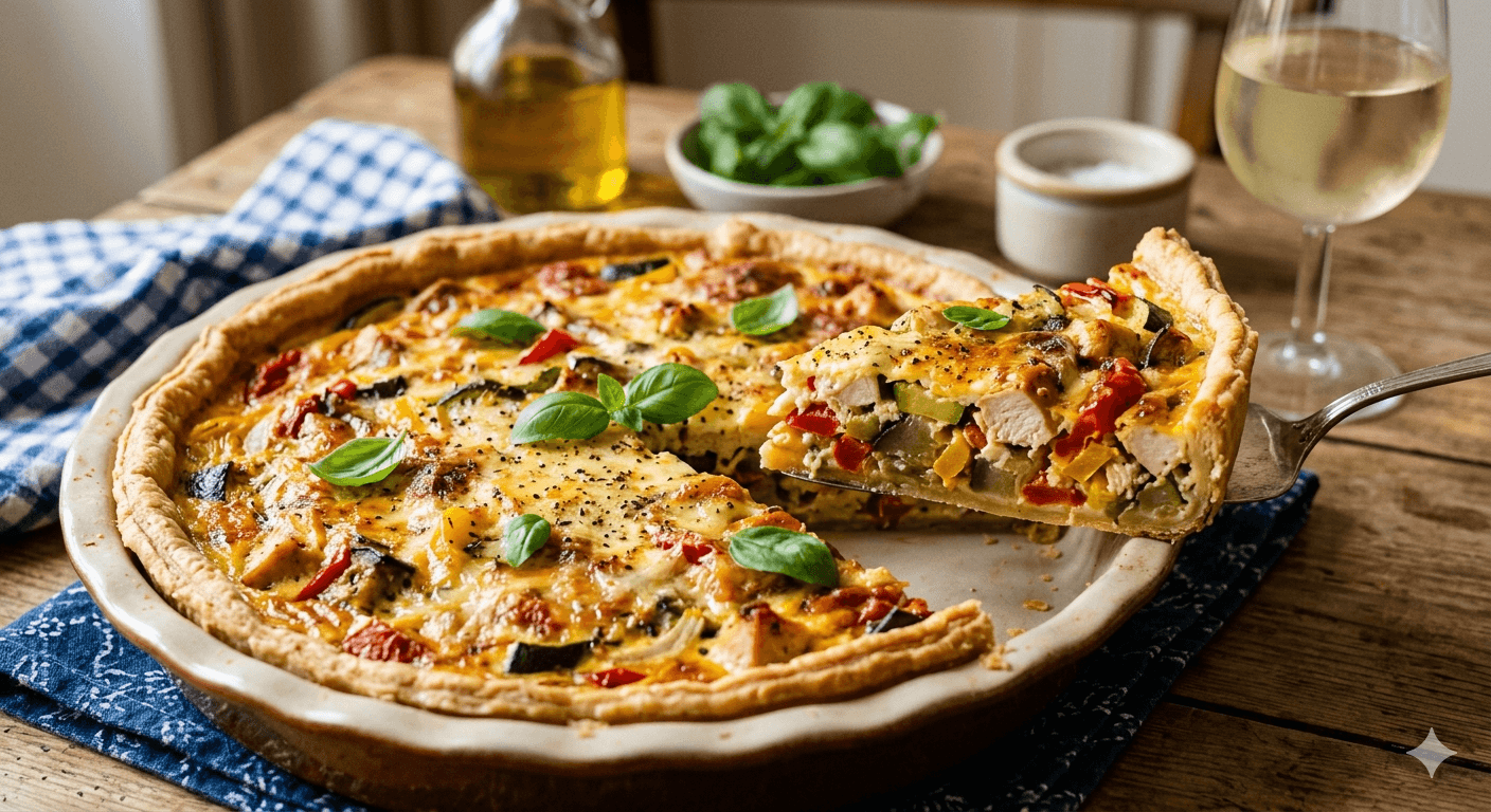 Quiche poulet ratatouille : la recette gourmande anti-gaspillage