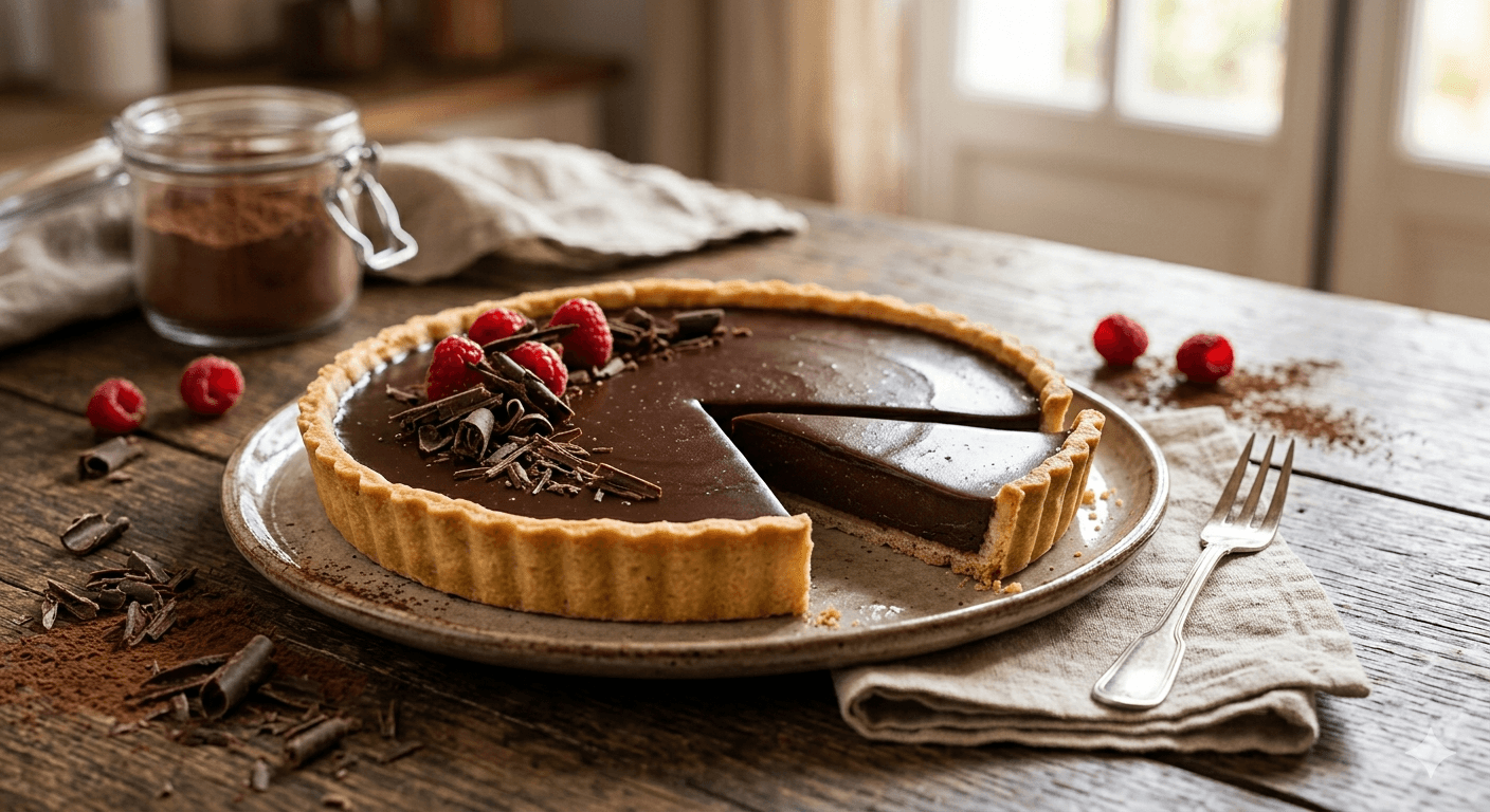 Recette tarte au chocolat sans œufs