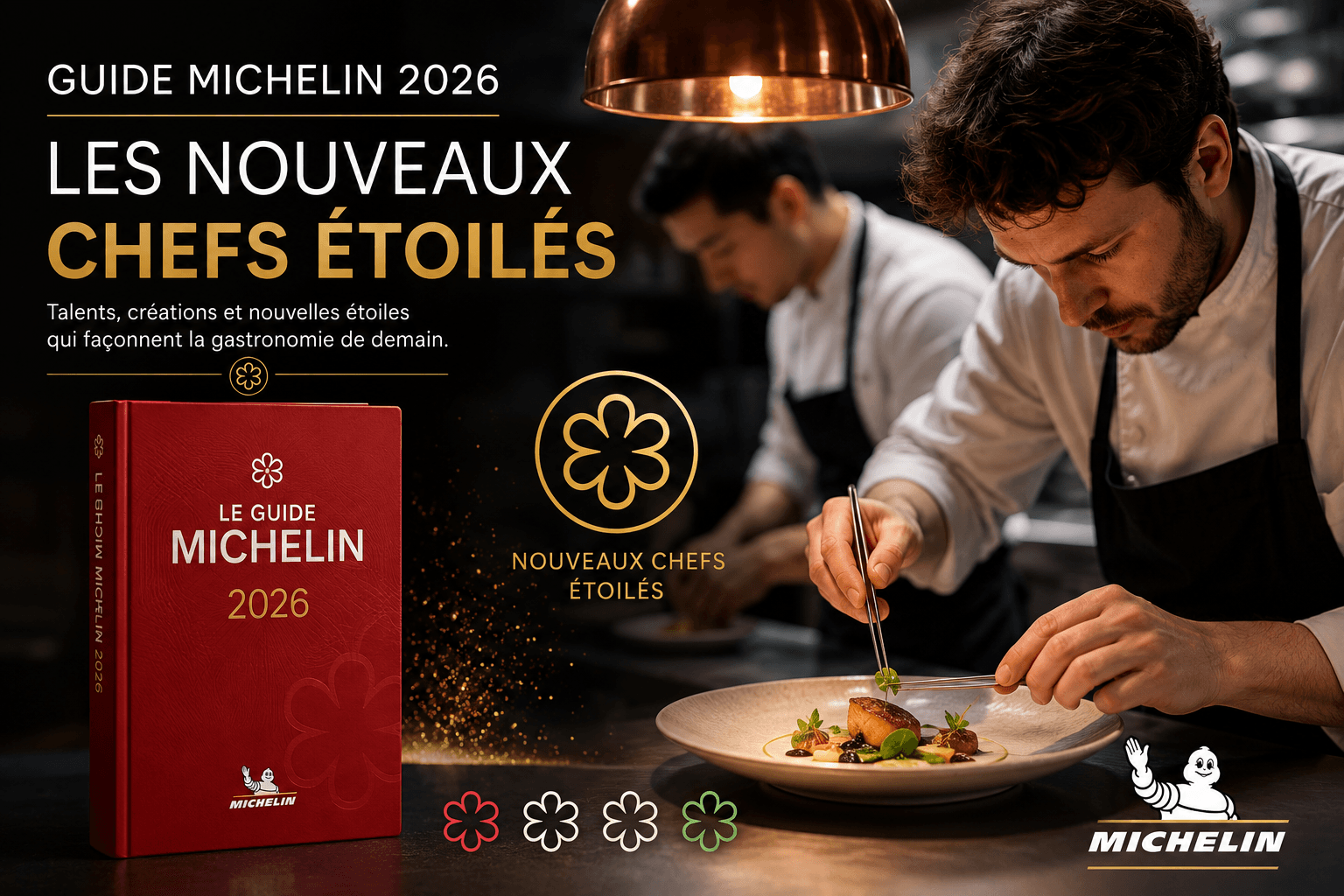 Guide Michelin 2026 : les nouveaux chefs étoilés
